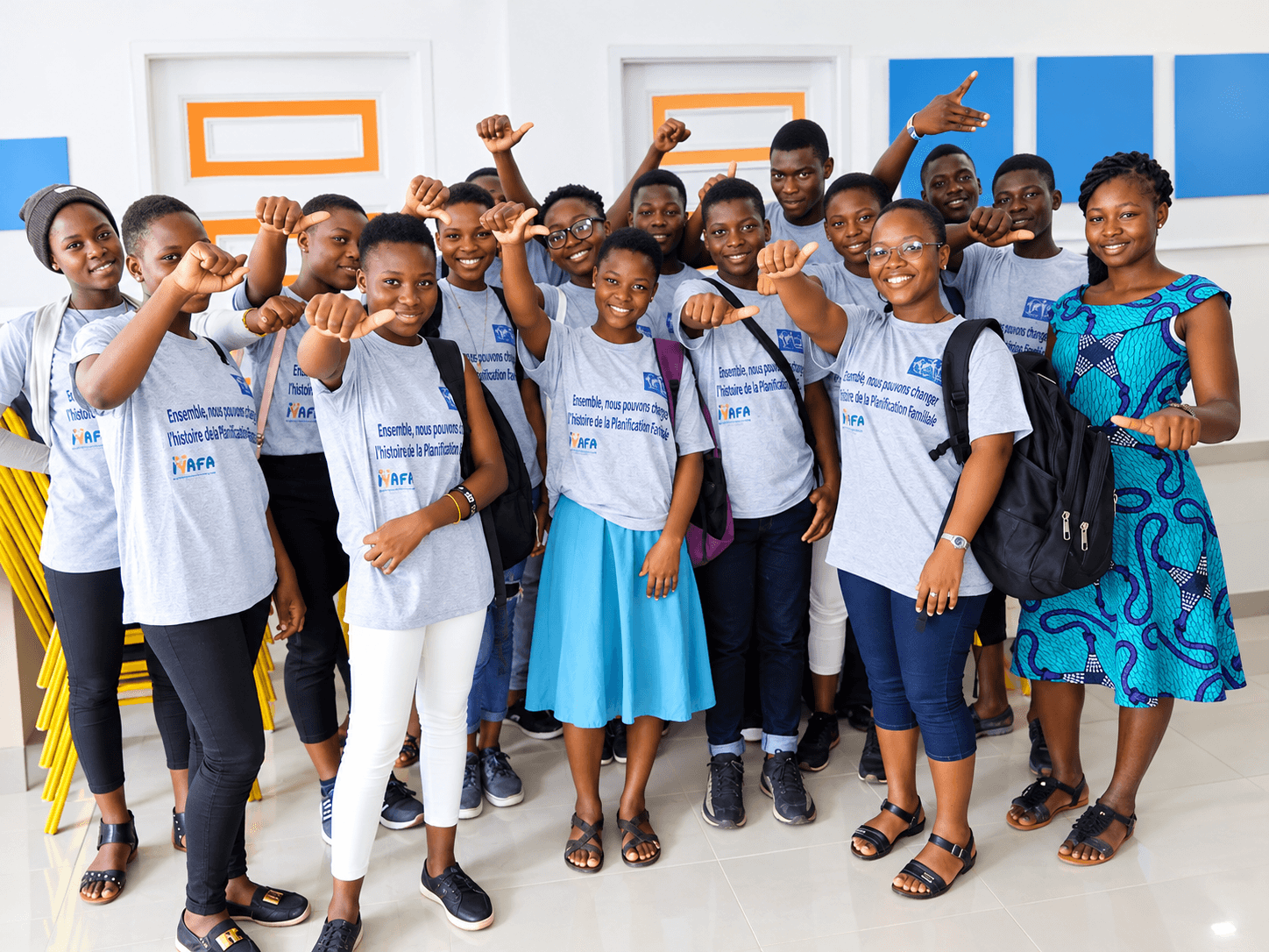 Les jeunes de YOUTHLEAD sur le terrain